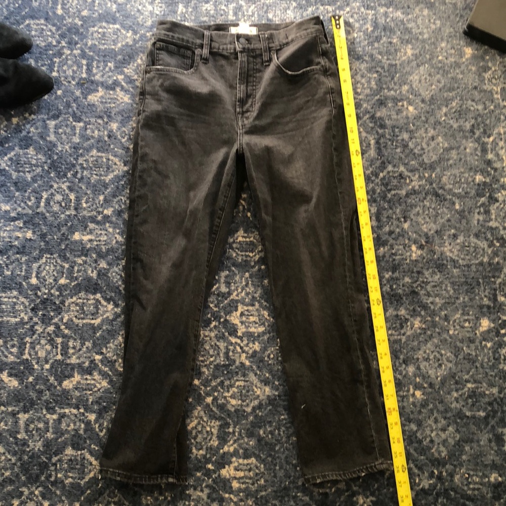 Madewell The Perfecr Vintage Crop jean, grey, size 26